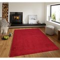 Terreno 5 x 7 ft. Discount World Shaggy Collection Red Area Rug TE2586230